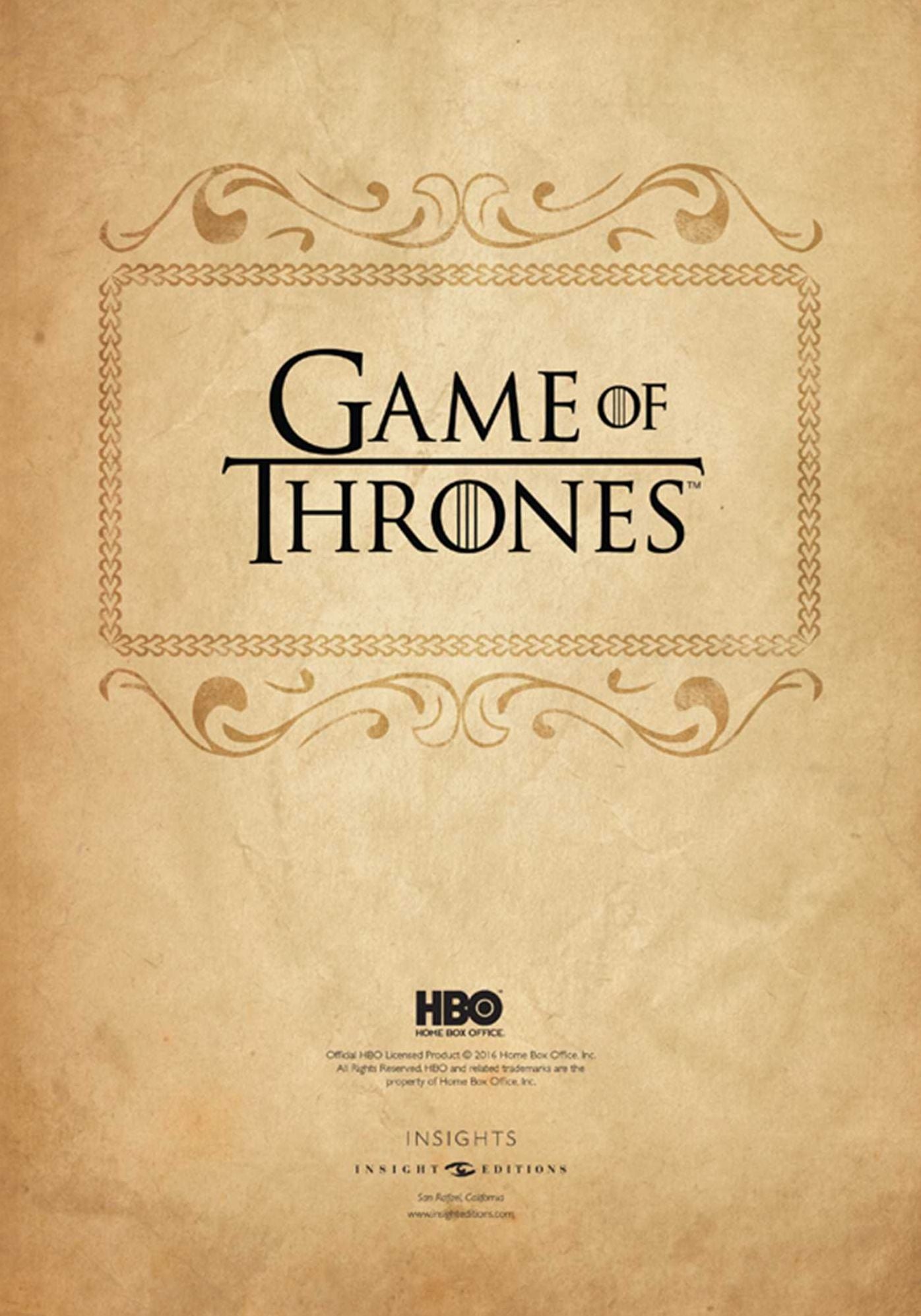 Game of Thrones: Deluxe Hardcover Sketchbook