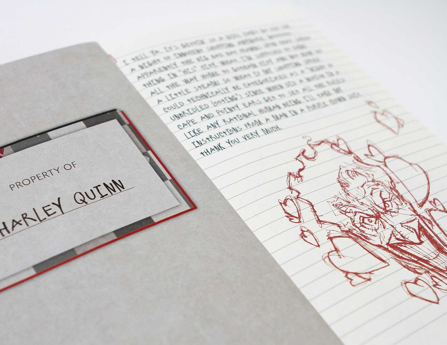 Harley Quinn Hardcover Ruled Journal