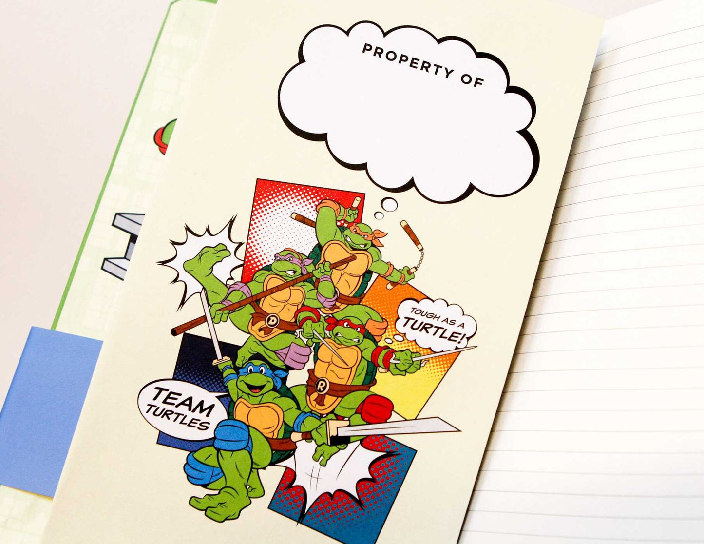 Teenage Mutant Ninja Turtles Retro Hardcover Ruled Journal