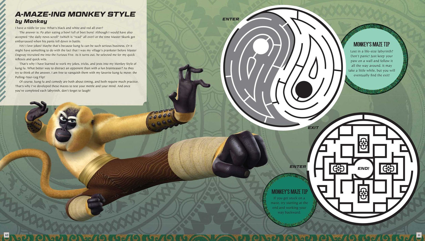 Kung Fu Panda: The Scroll of the Masters: An Explore-and-Create Activity Book and Play Set