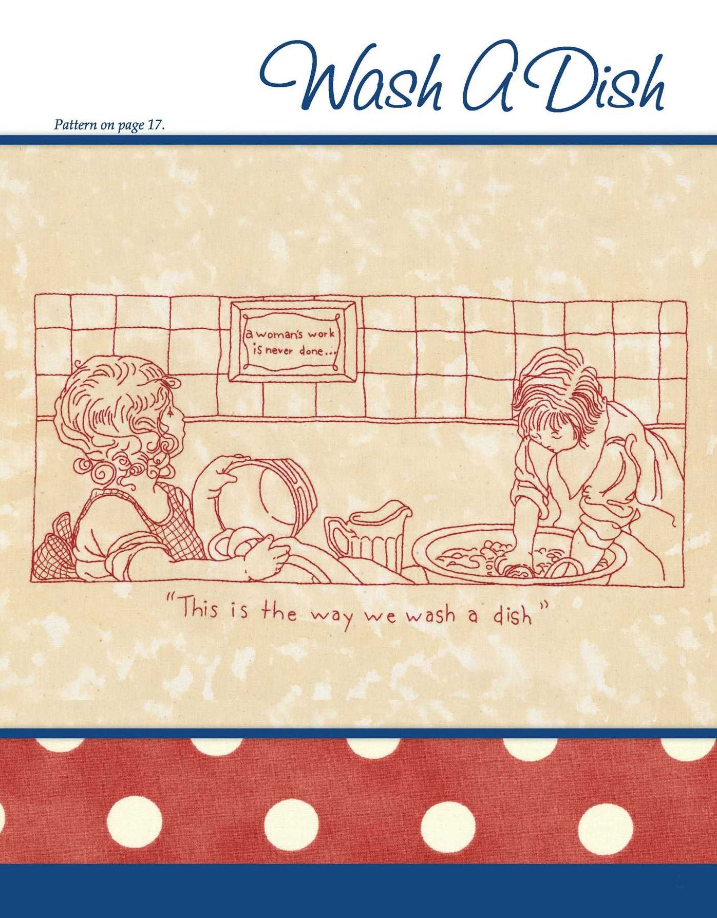 Work & Play, Redwork Through the Day (Leisure Arts #5274)