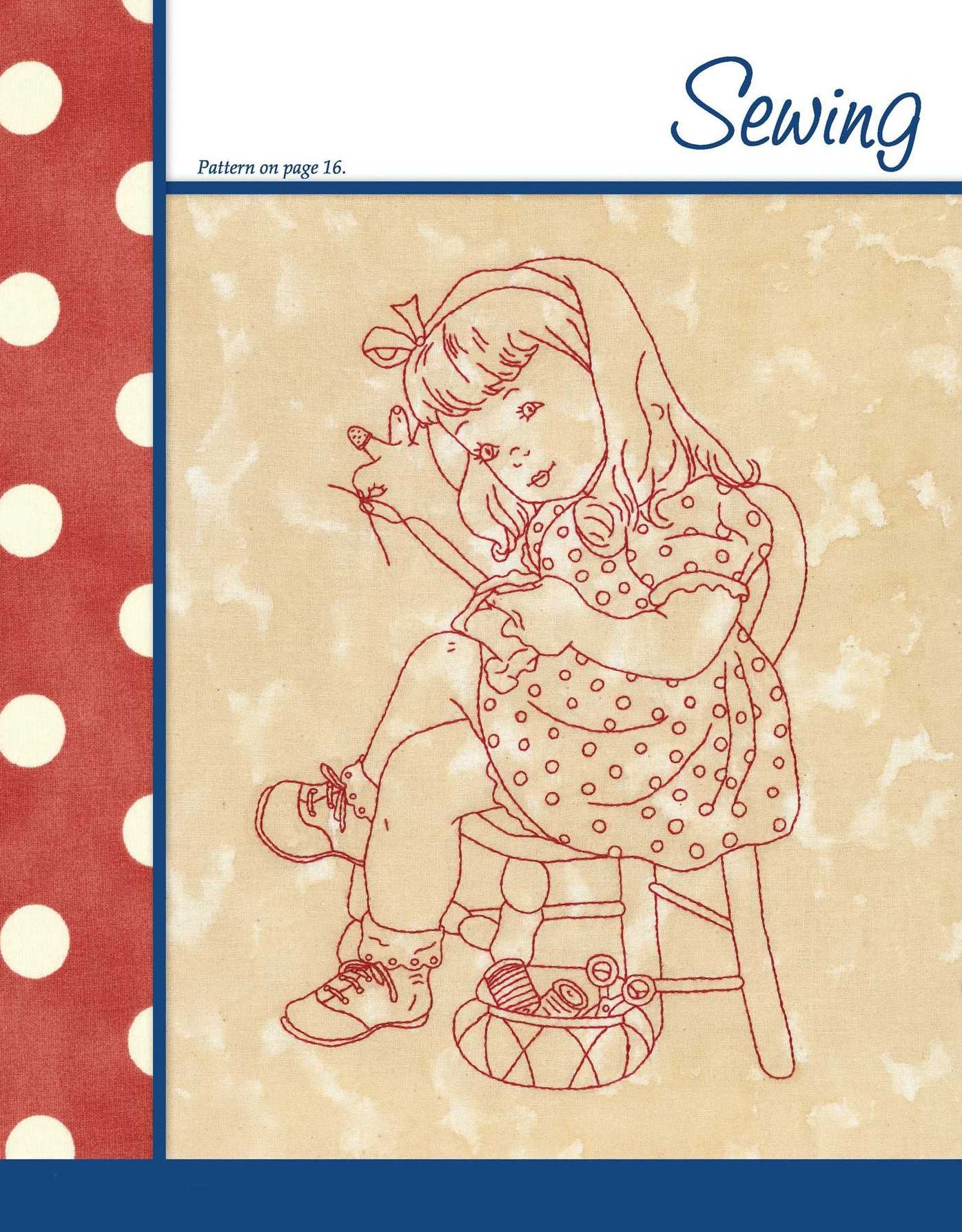 Work & Play, Redwork Through the Day (Leisure Arts #5274)