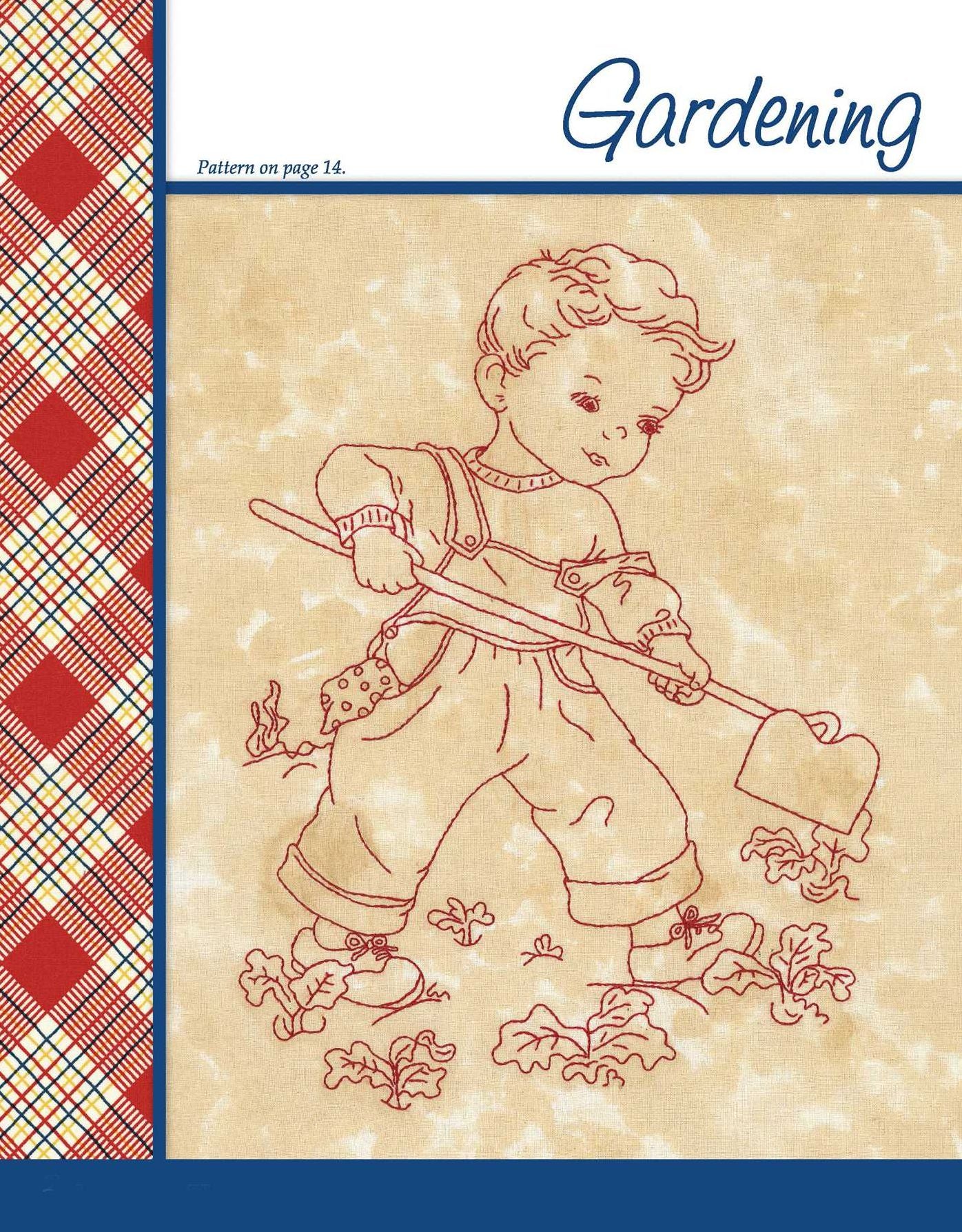 Work & Play, Redwork Through the Day (Leisure Arts #5274)