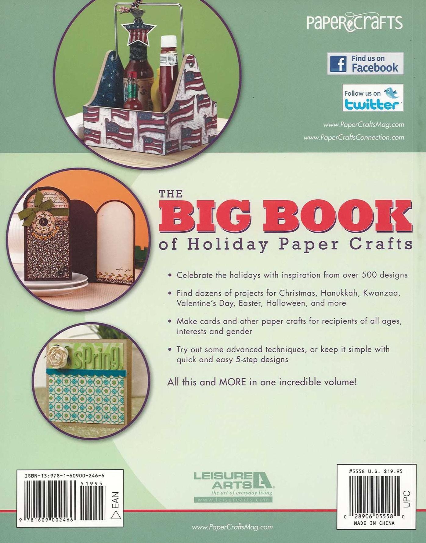 The Big Book of Holiday Paper Crafts (Leisure Arts #5558): The Big Book of Holiday Paper Crafts SC