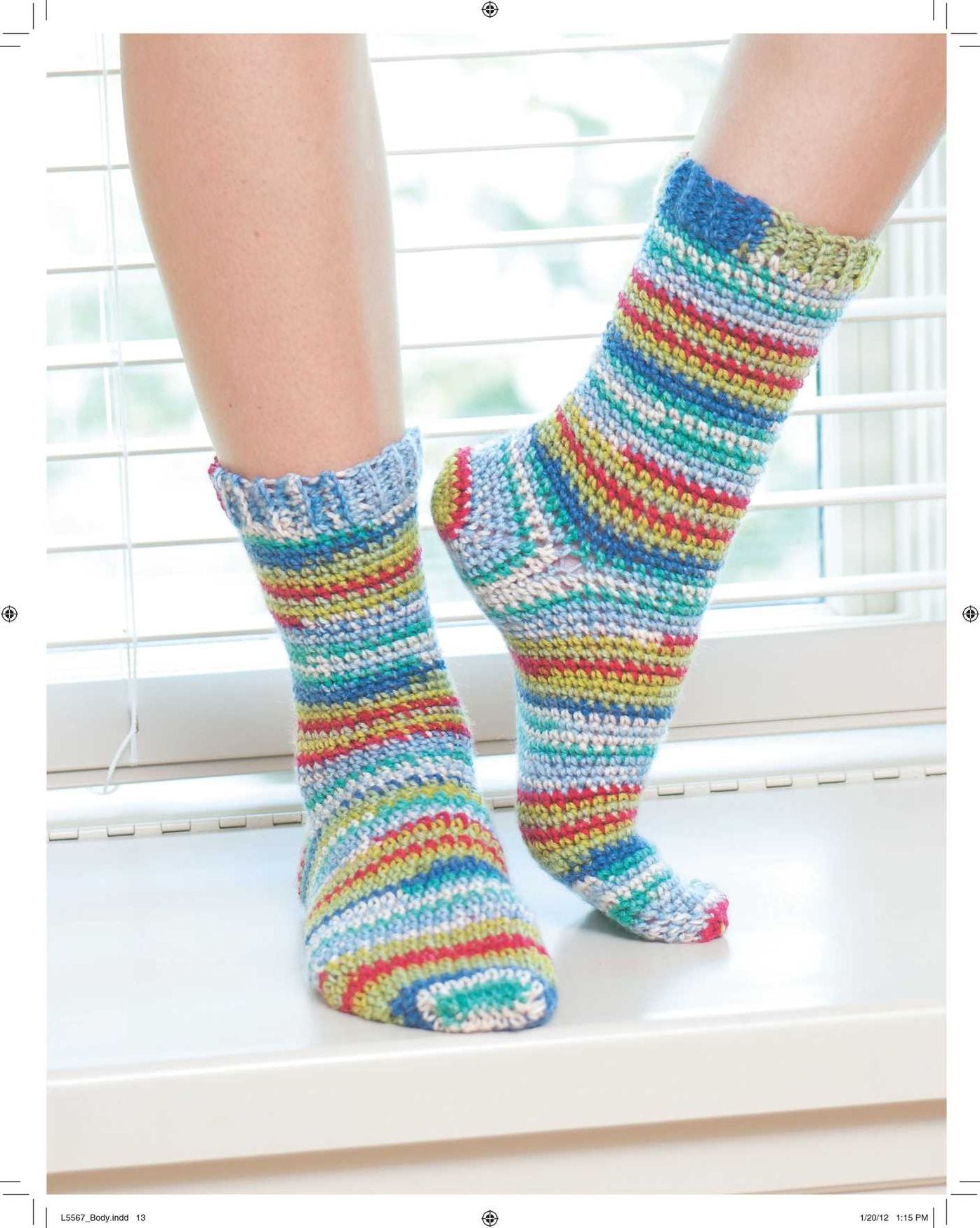 Learn to Crochet Socks for the Family