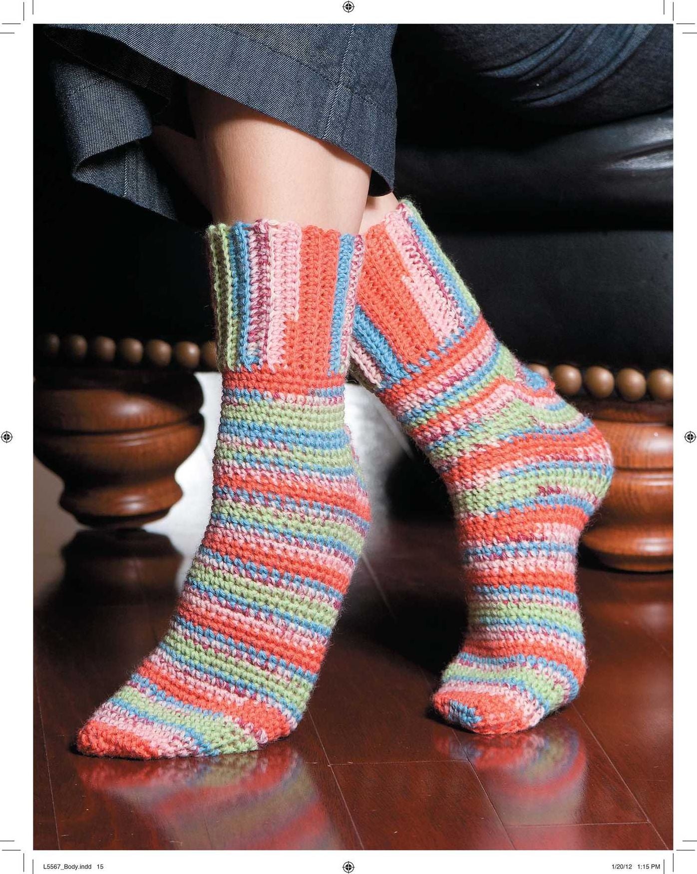 Learn to Crochet Socks for the Family