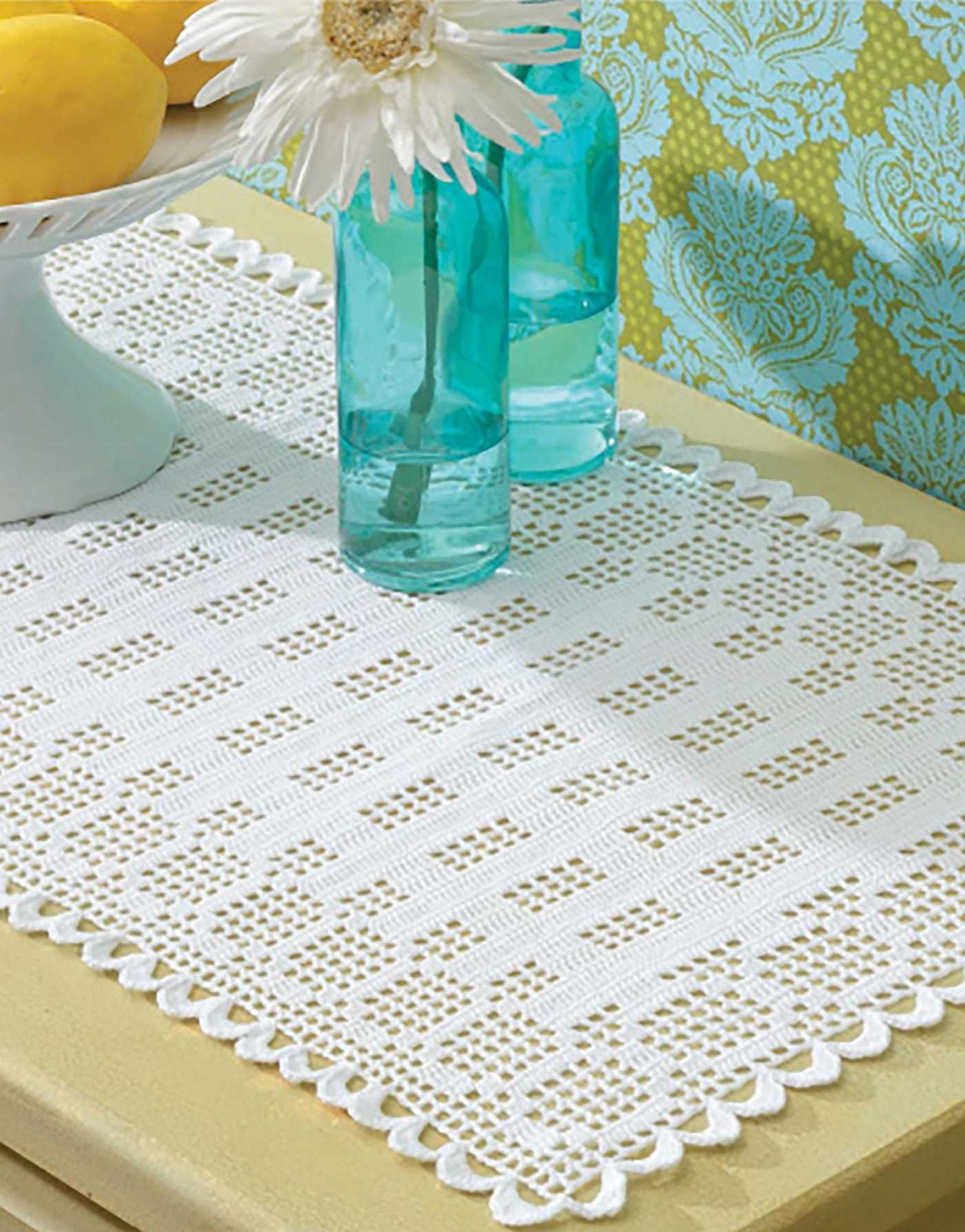 Filet Crochet Table Runners