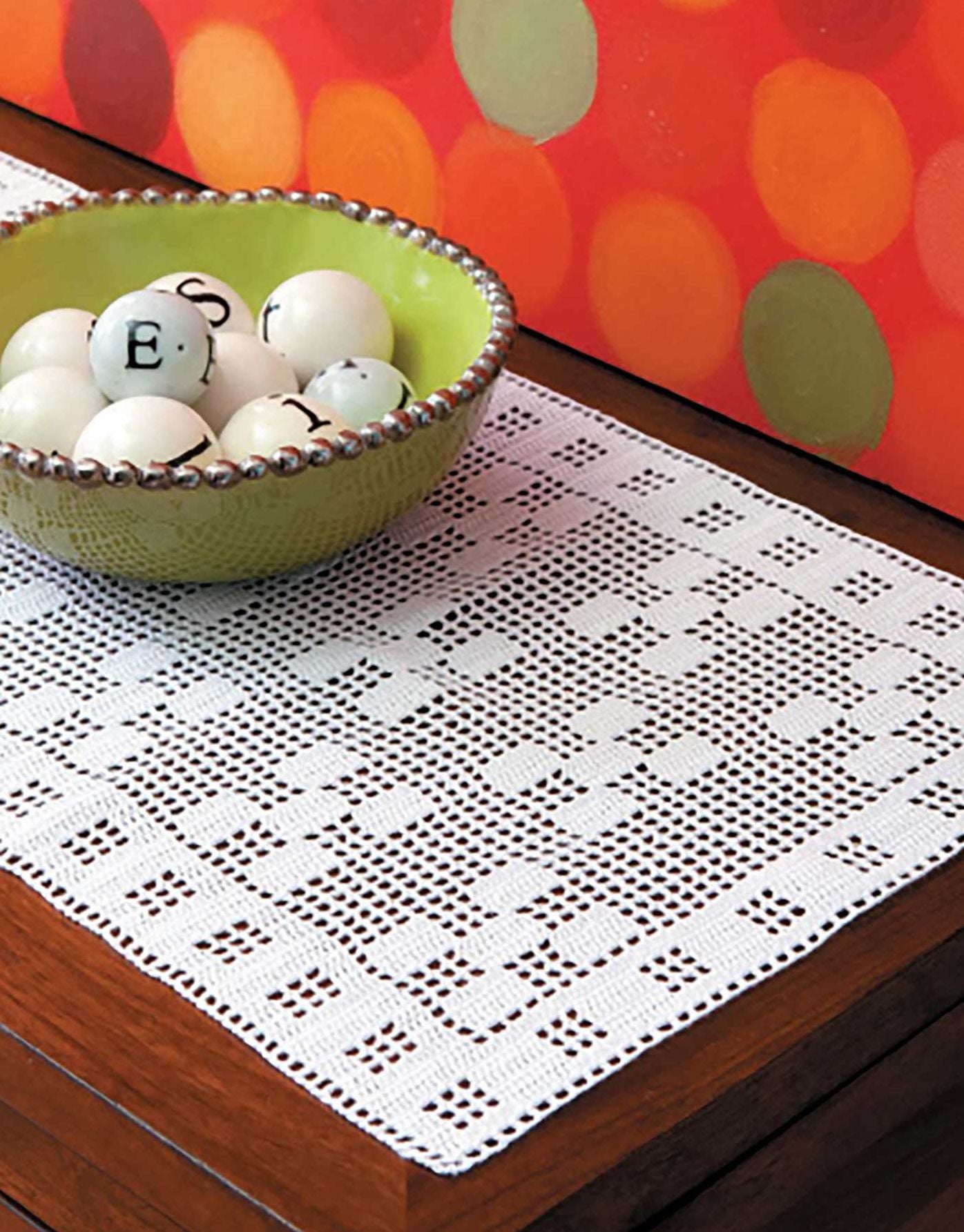 Filet Crochet Table Runners