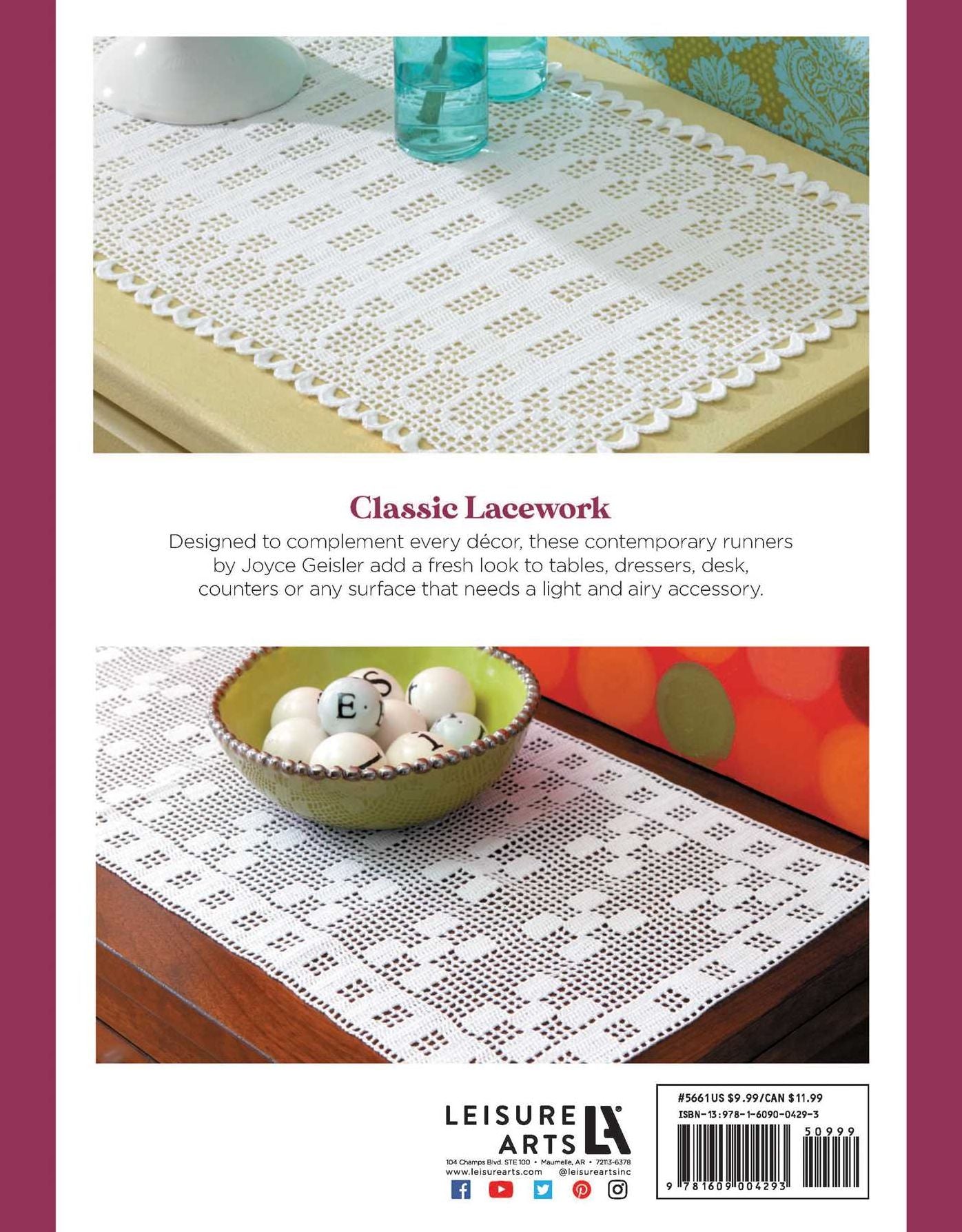 Filet Crochet Table Runners