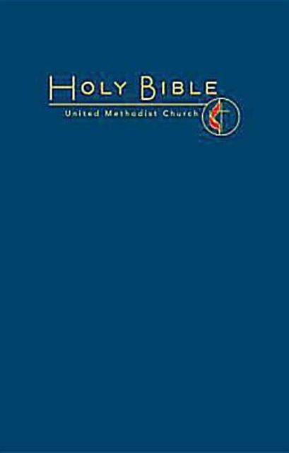 CEB Pew Bible Navy UMC Emblem