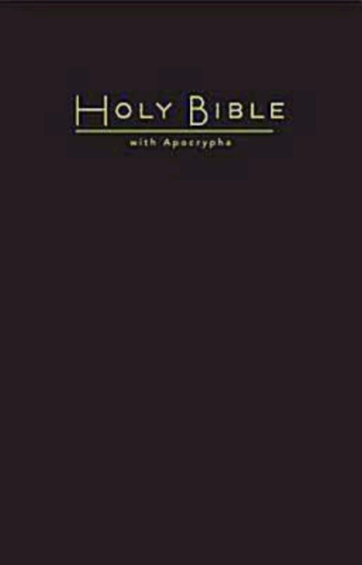 CEB Pew Bible with Apocrypha Black