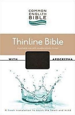 Common English Bible Thinline Black DecoTone with Apocrypha
