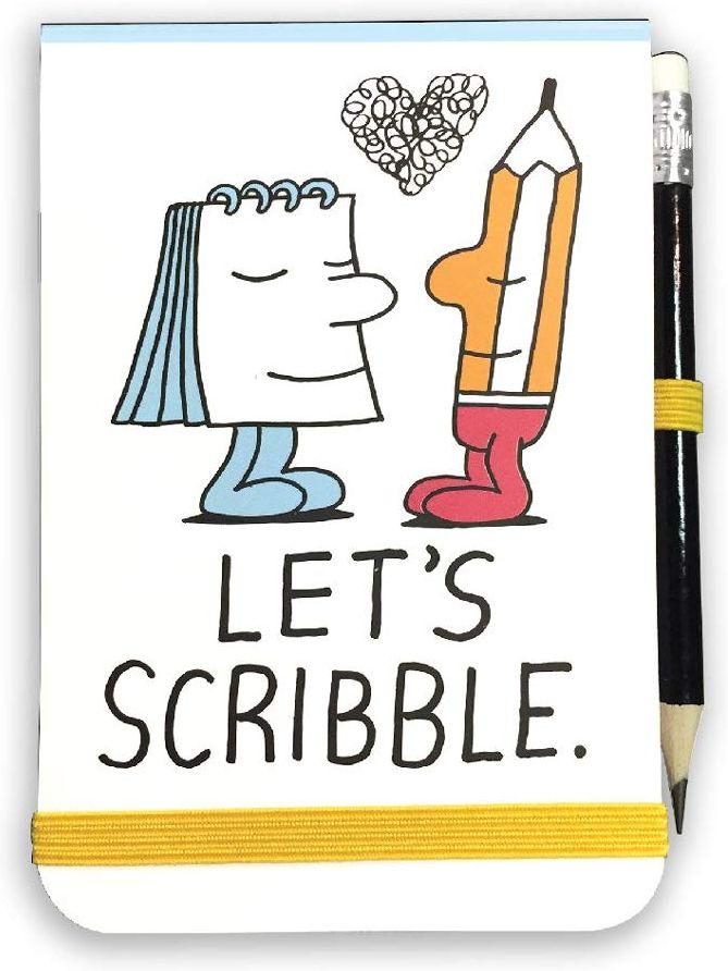Jeremyville Notepad w/Pencil - Let's Scribble
