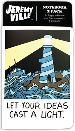 Jeremyville Notebook Set - Cast a Light / Be the Wind - 2 pack