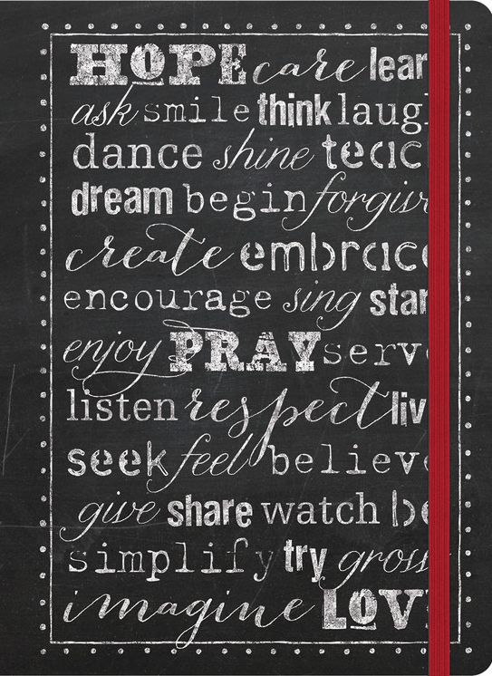 Hope, Pray, Love Inspirational Message Journal (Large Print -- QA test)