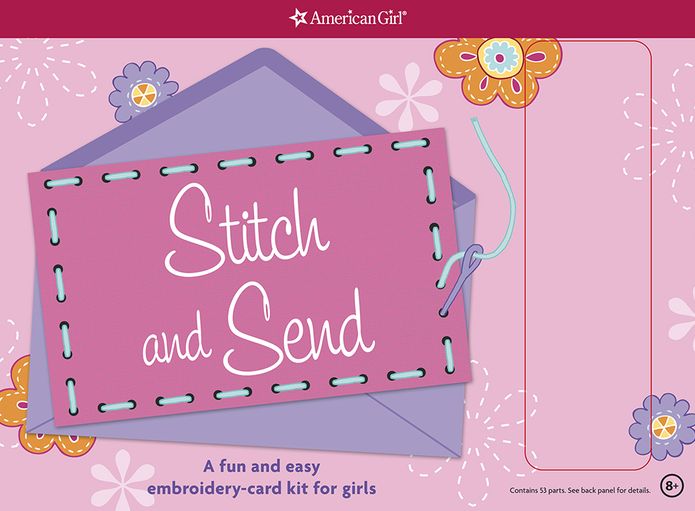 Stitch and Send: A fun and easy embroidery-card kit for girls