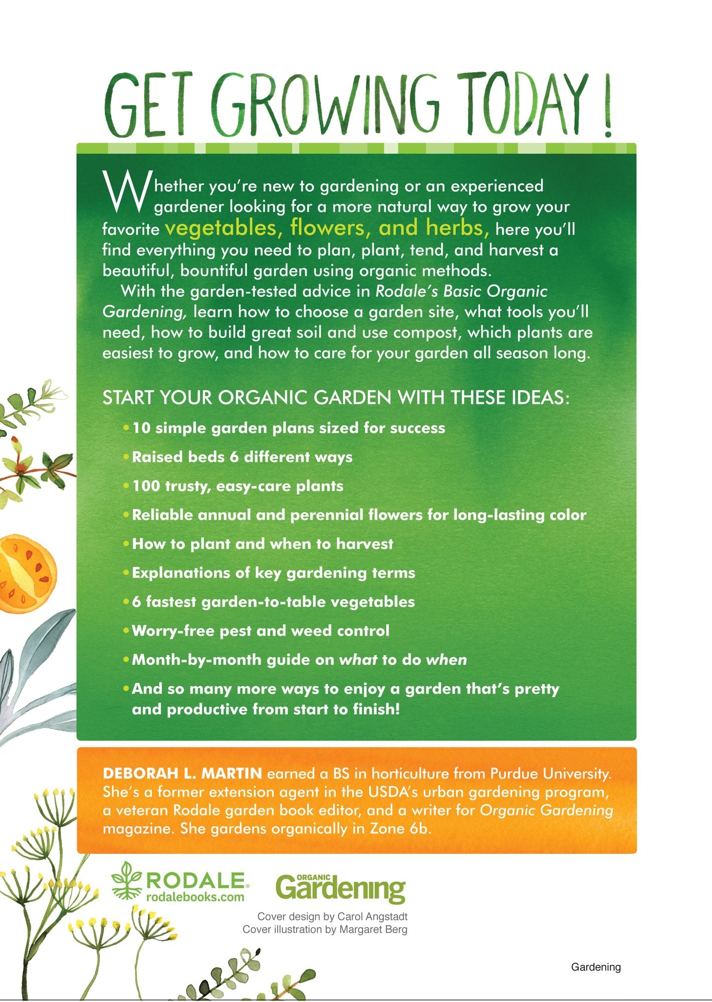 Rodale's Basic Organic Gardening: A Beginner's Guide to Starting a Healthy Garden
