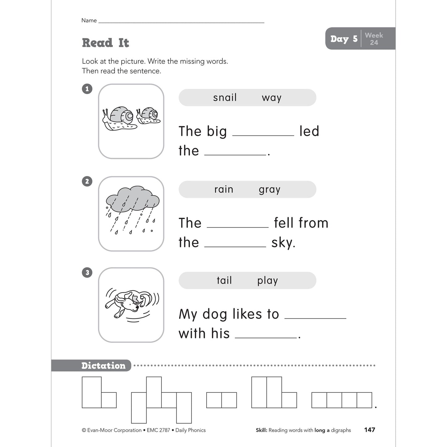 Daily Phonics Practice, Grade 1