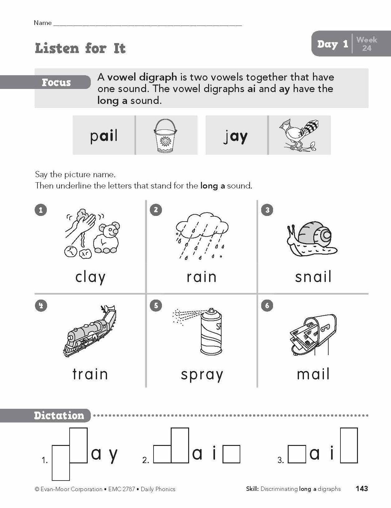Daily Phonics Practice, Grade 1
