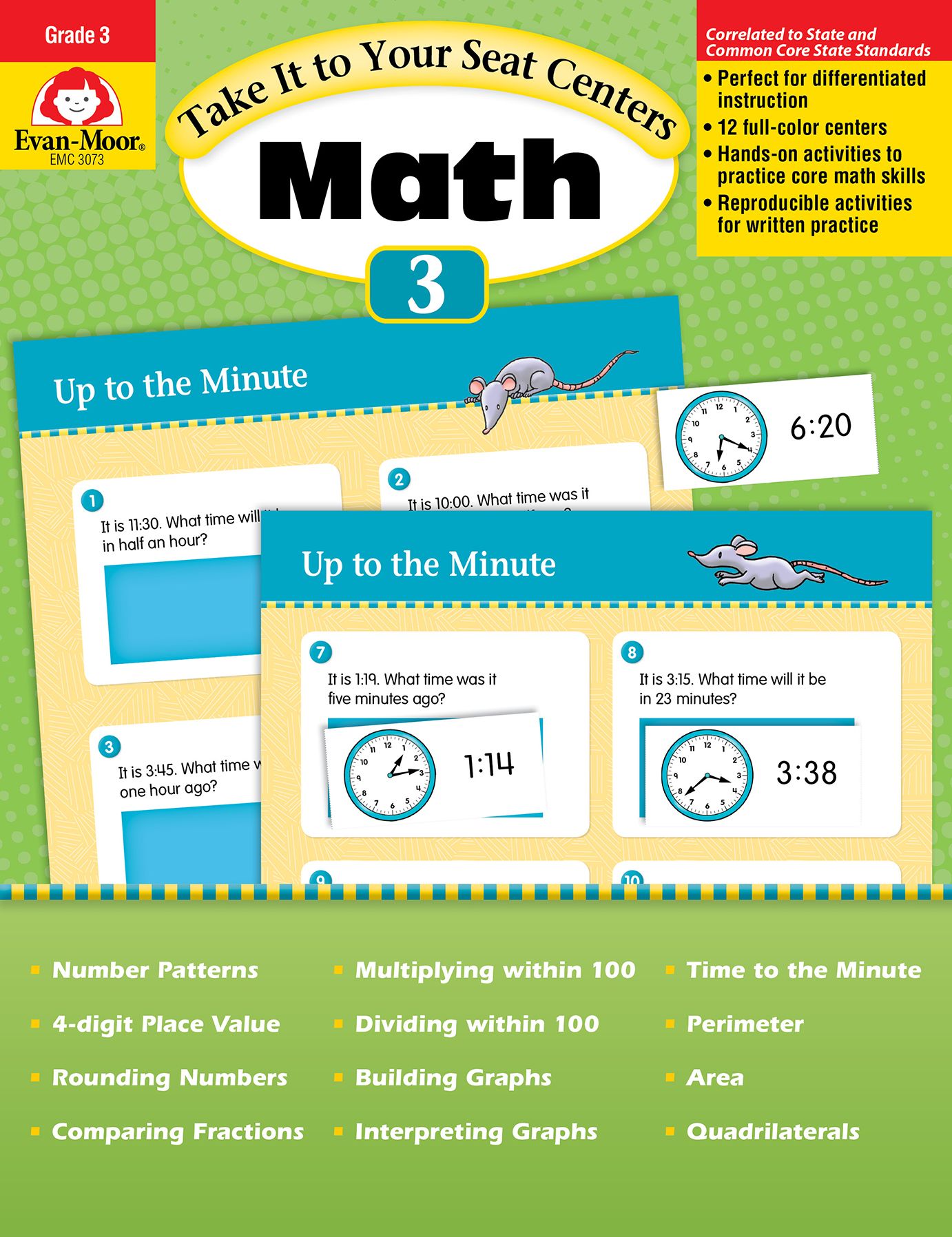 Take It to Your Seat Math Centers, Grade 3