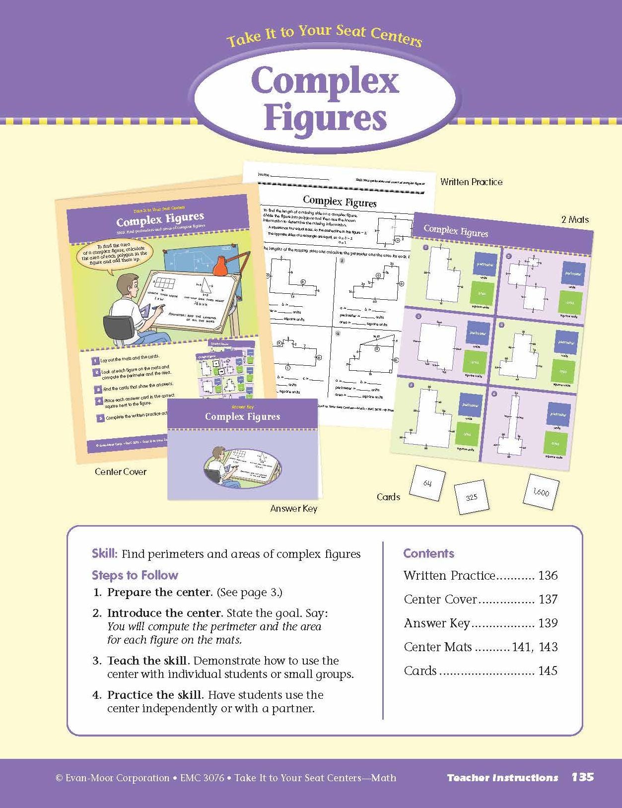 Take It to Your Seat Math Centers, Grade 6+