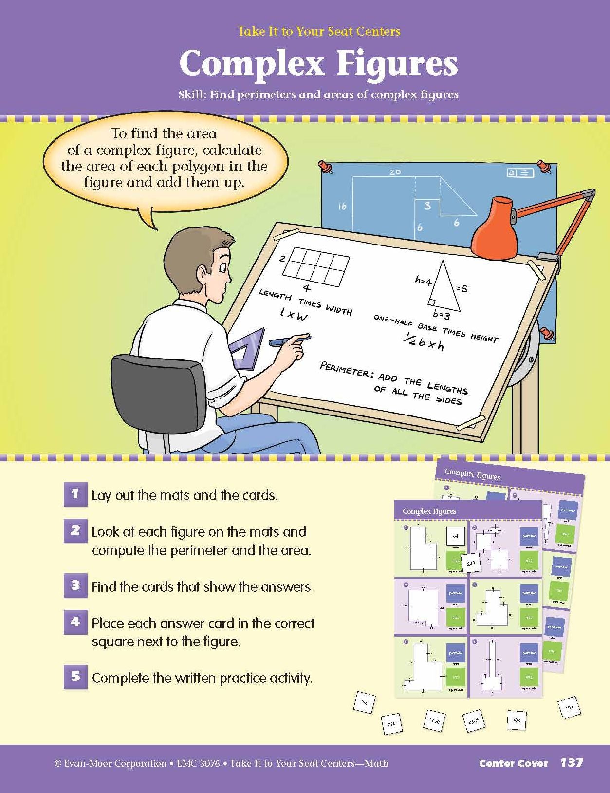 Take It to Your Seat Math Centers, Grade 6+
