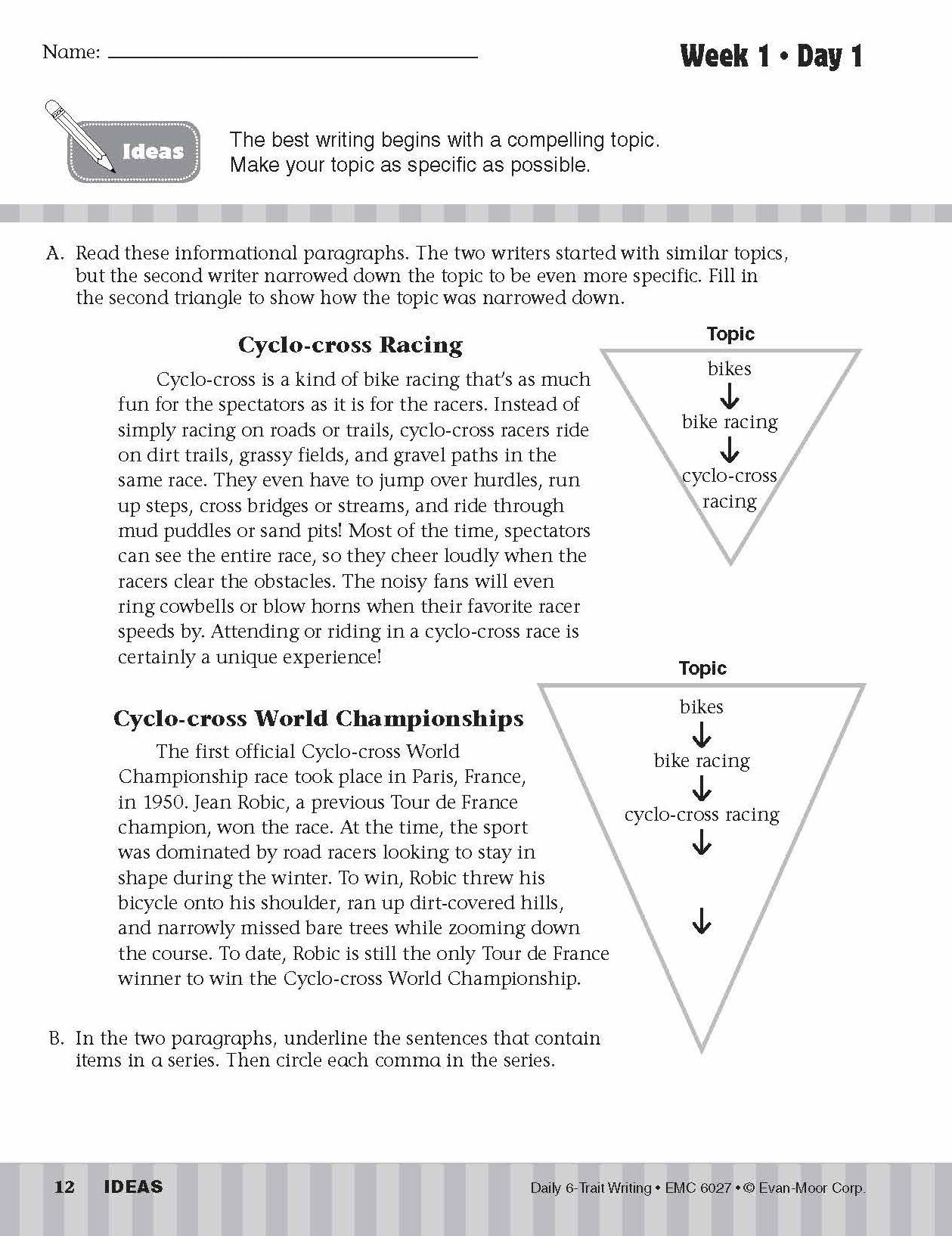 Daily 6-Trait Writing, Grade 7