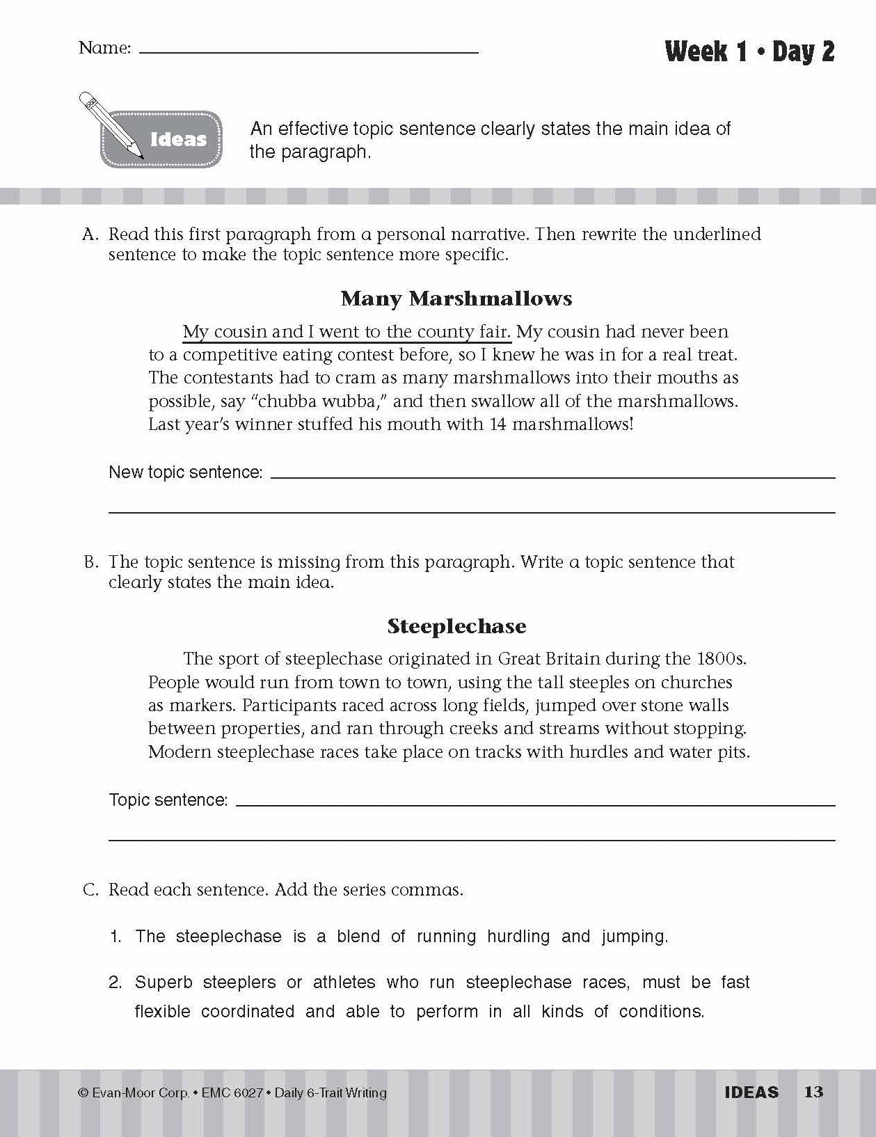 Daily 6-Trait Writing, Grade 7