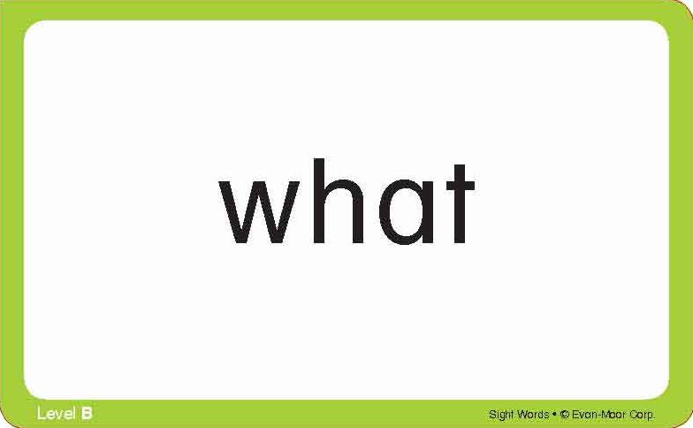 Flashcards: Sight Words