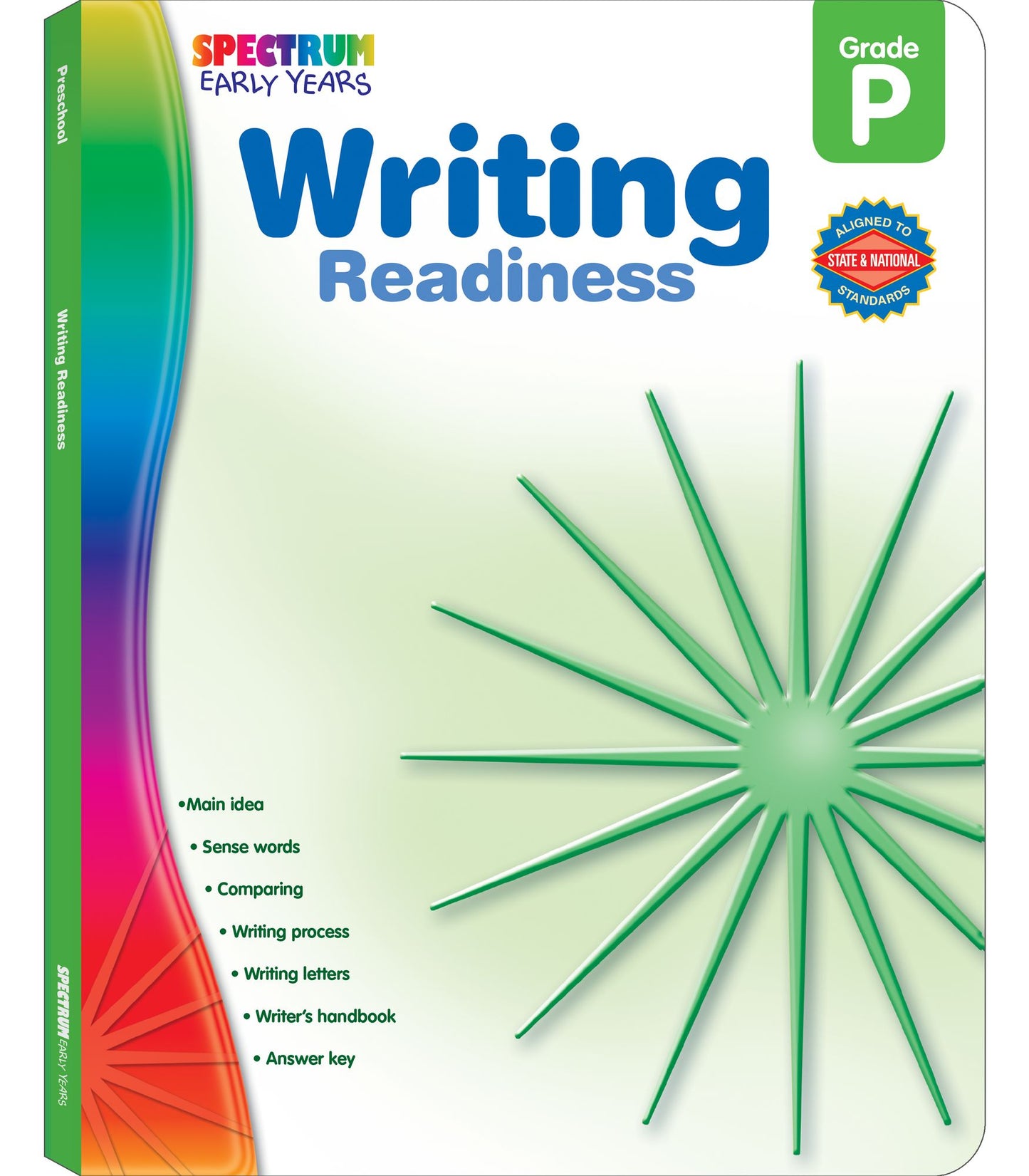 Spectrum Writing Readiness, Grade Pre K