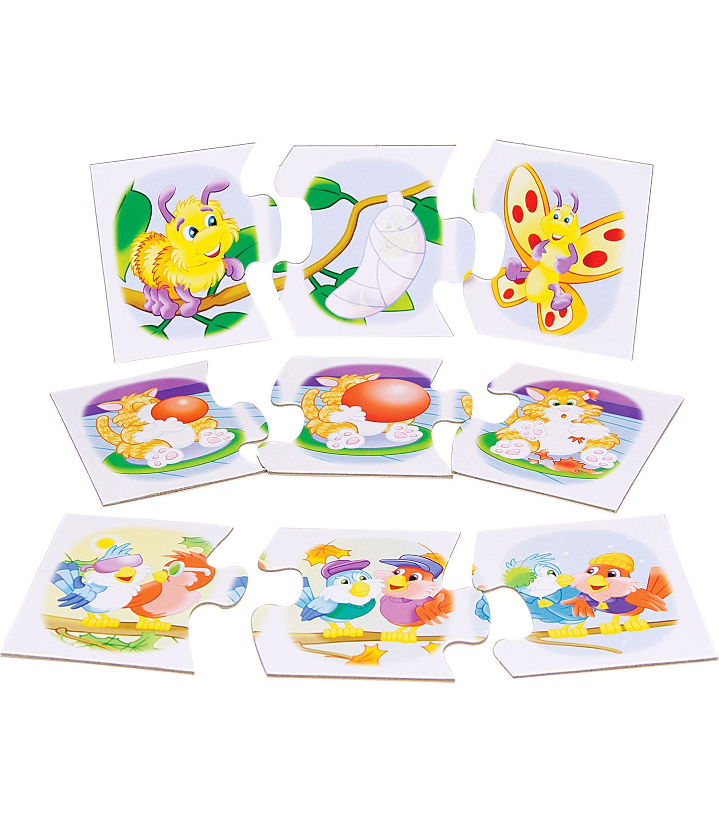 What Happens Next? Picture Sequencing Board Game: 3-scene Puzzles