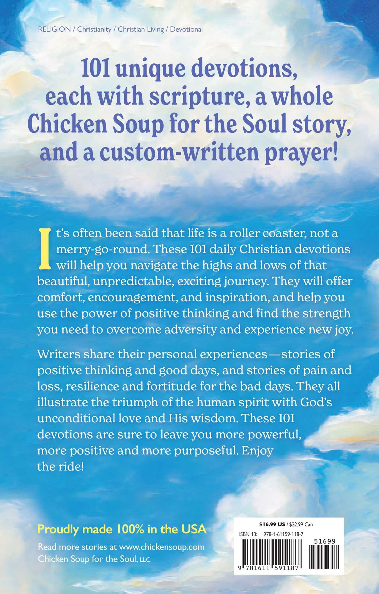 Chicken Soup for the Soul Devotional Stories of Resilience and Positive Thinking: 101 Devotions with Scripture, Real-Life Stories & Custom Prayers