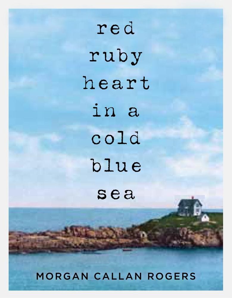 Red Ruby Heart in a Cold Blue Sea