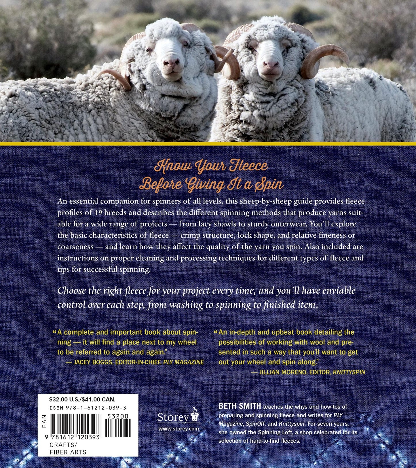 The Spinner's Book of Fleece: A Breed-by-Breed Guide to Choosing and Spinning the Perfect Fiber for Every Purpose