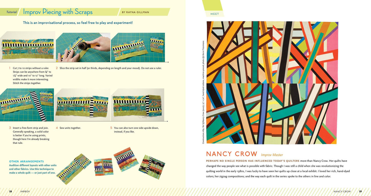 Quilting with a Modern Slant: People, Patterns, and Techniques Inspiring the Modern Quilt Community