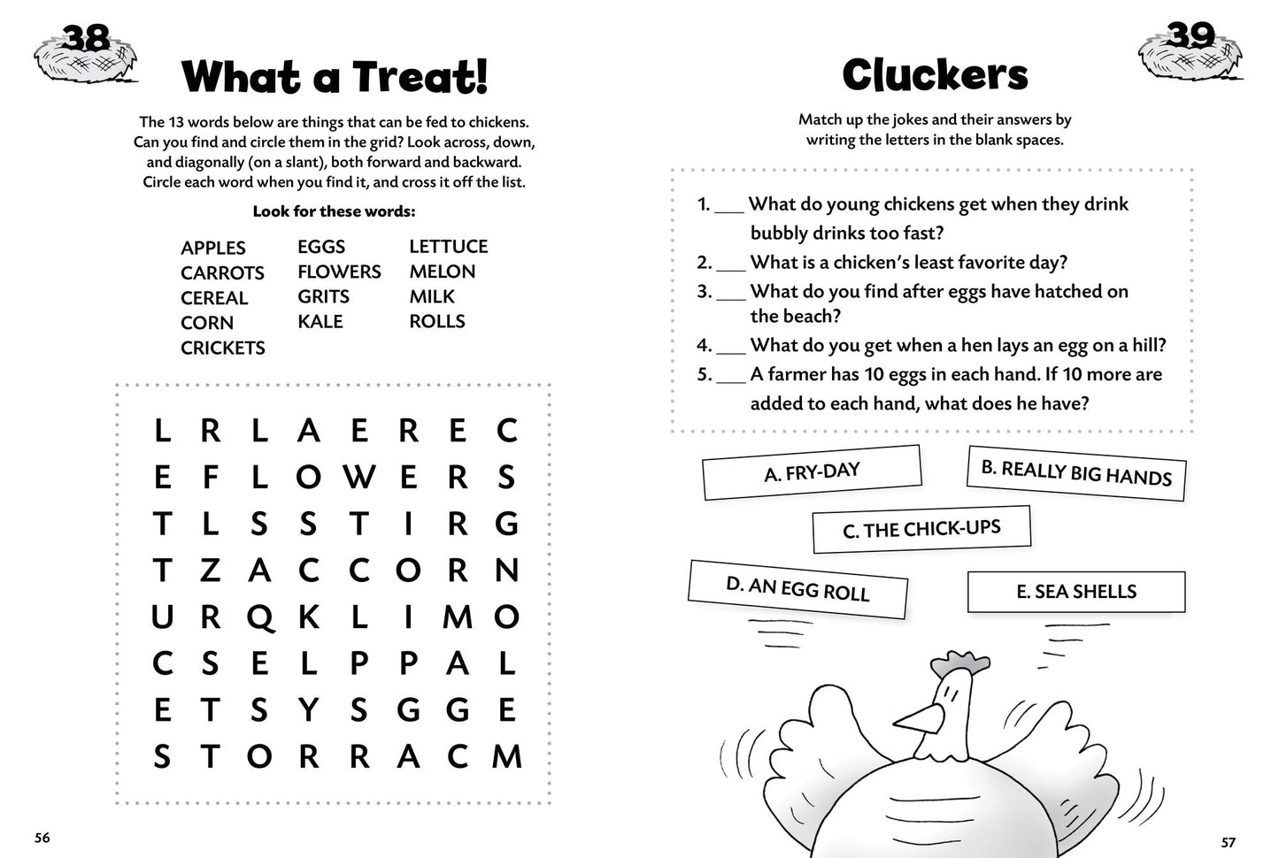 Chicken Games & Puzzles: 100 Word Games, Picture Puzzles, Fun Mazes, Silly Jokes, Codes, and Activities for Kids