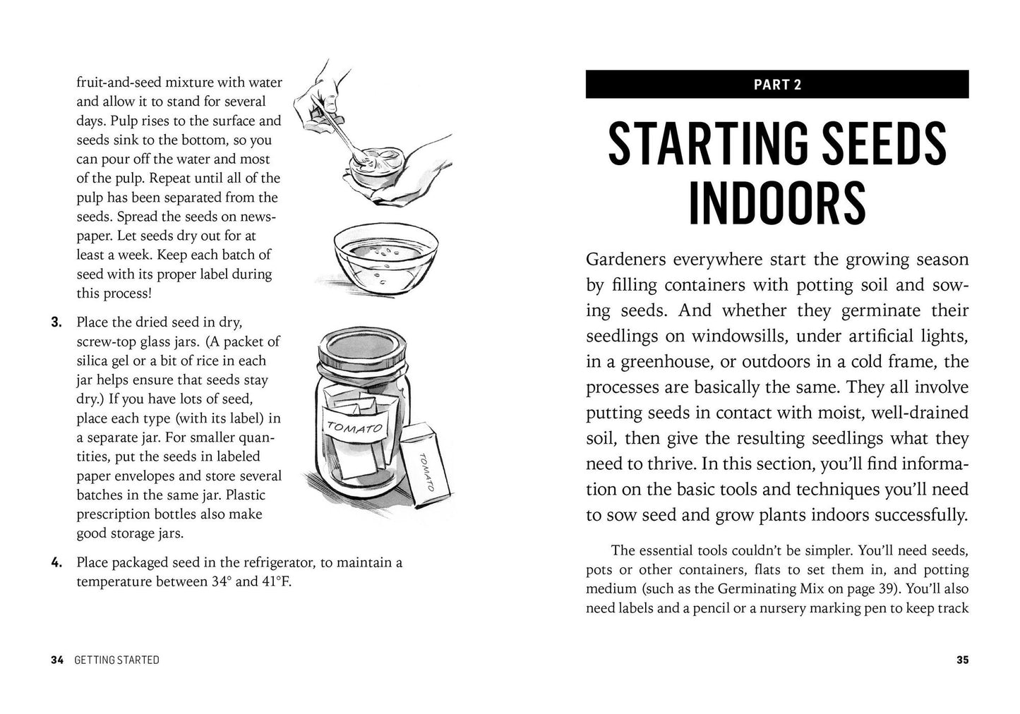 Starting Seeds: How to Grow Healthy, Productive Vegetables, Herbs, and Flowers from Seed. A Storey BASICS Title