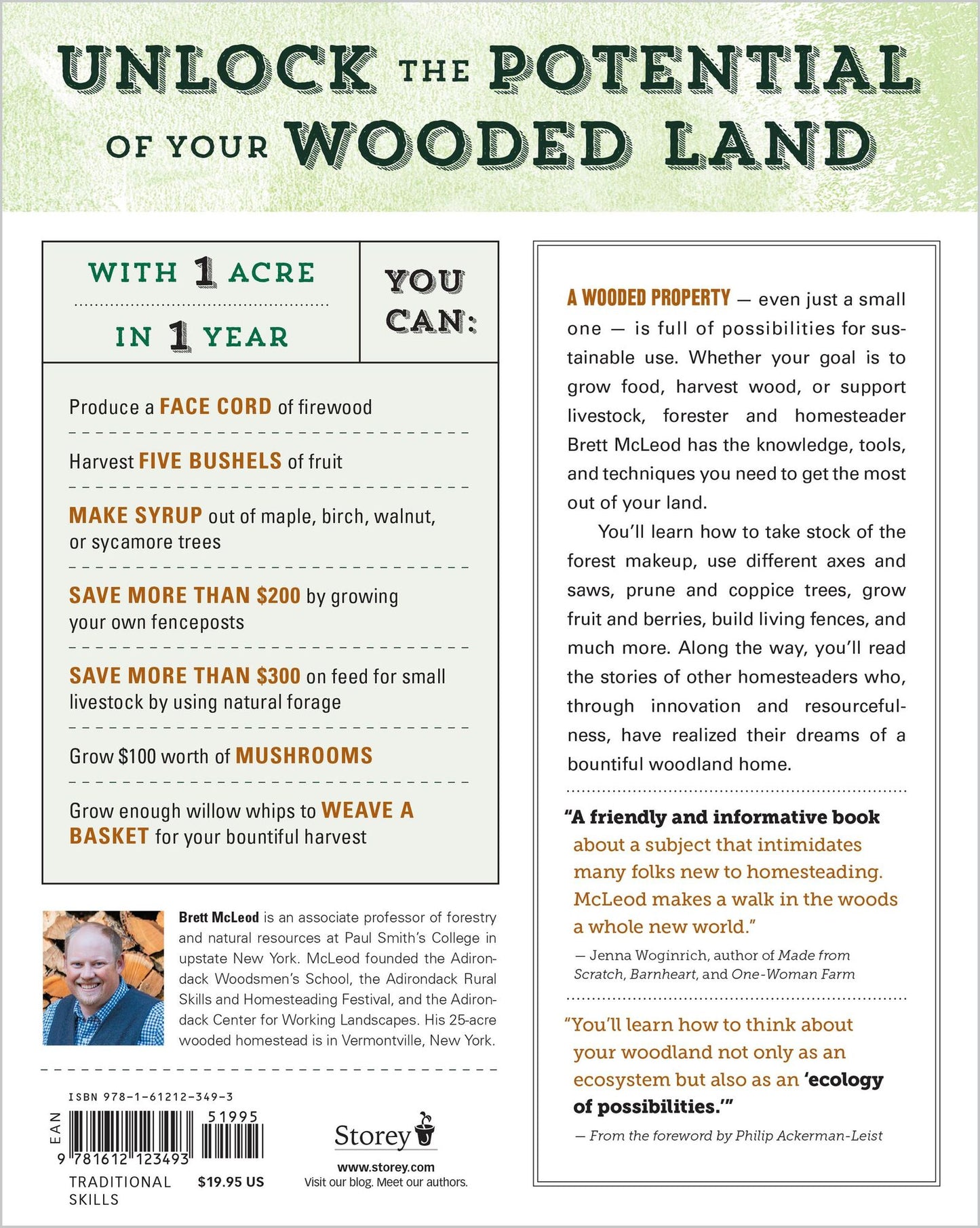 The Woodland Homestead: How to Make Your Land More Productive and Live More Self-Sufficiently in the Woods