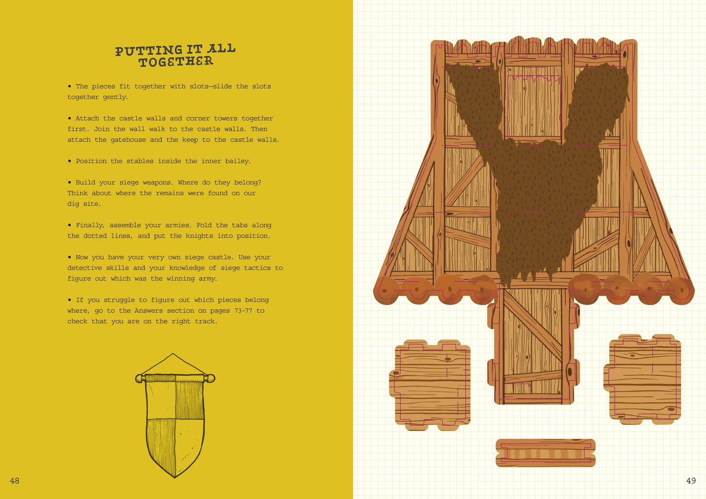 Build! A Knight's Castle: Paper Toy Archaeology