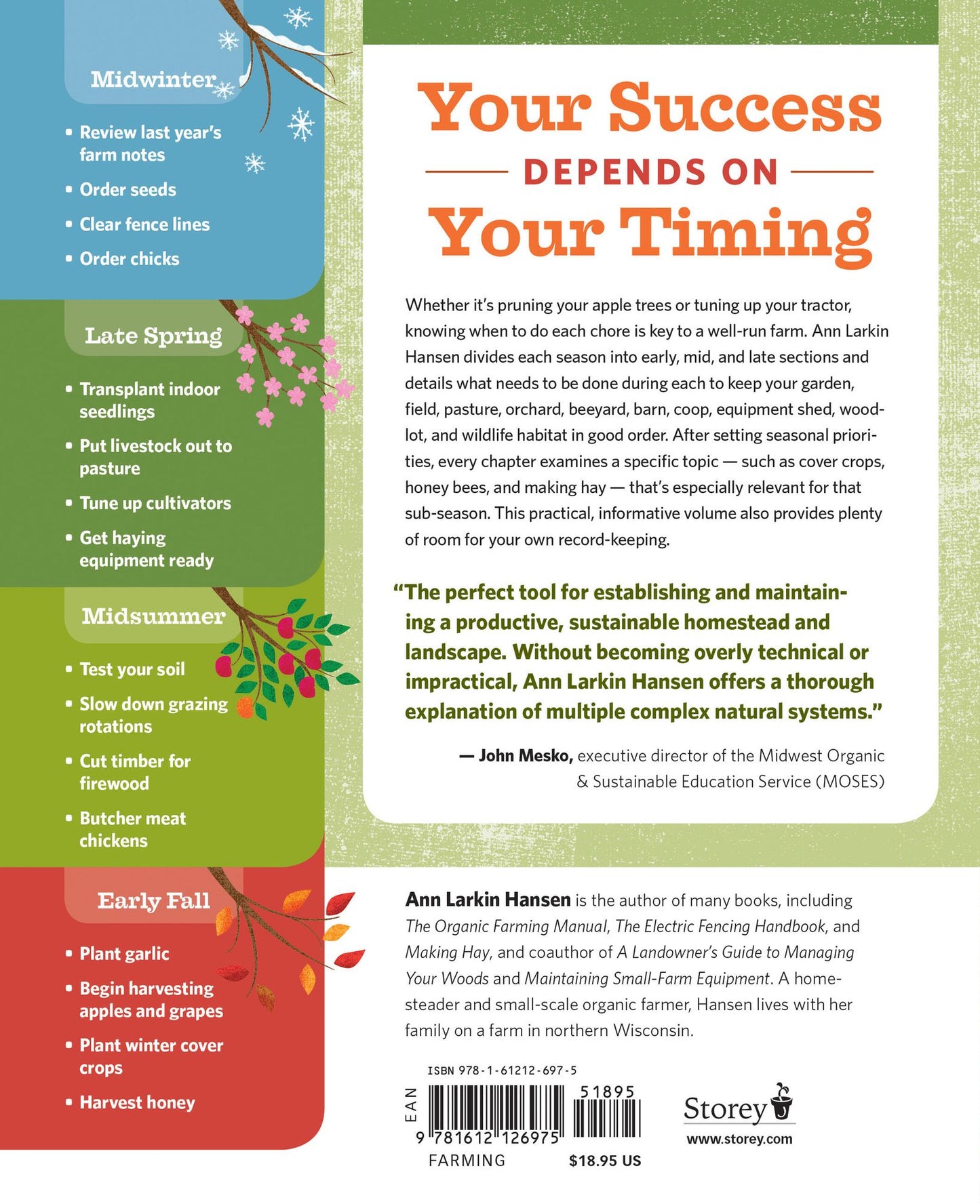 The Backyard Homestead Seasonal Planner: What to Do & When to Do It in the Garden, Orchard, Barn, Pasture & Equipment Shed