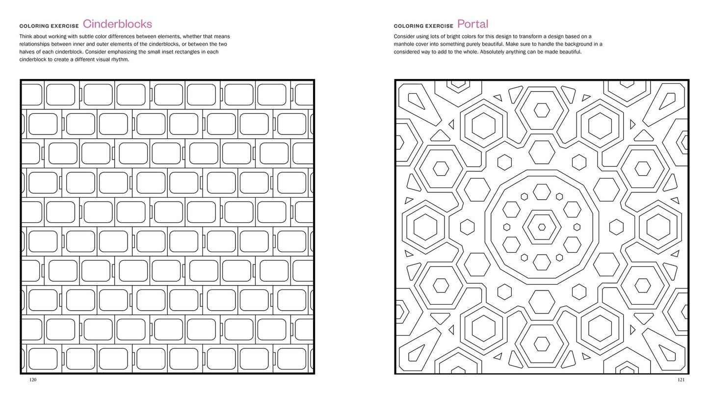 The Quilt Design Coloring Workbook: 91 Modern Art-Inspired Designs and Exercises