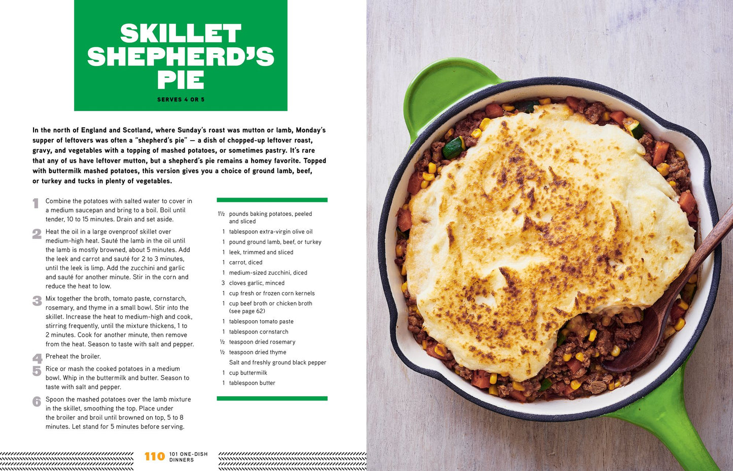 101 One-Dish Dinners: Hearty Recipes for the Dutch Oven, Skillet & Casserole Pan
