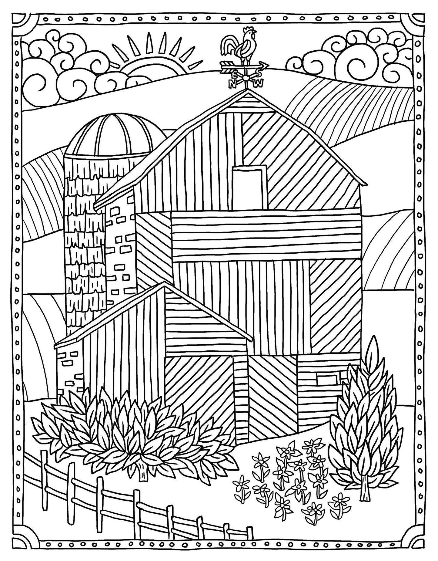 Country Life Coloring Book