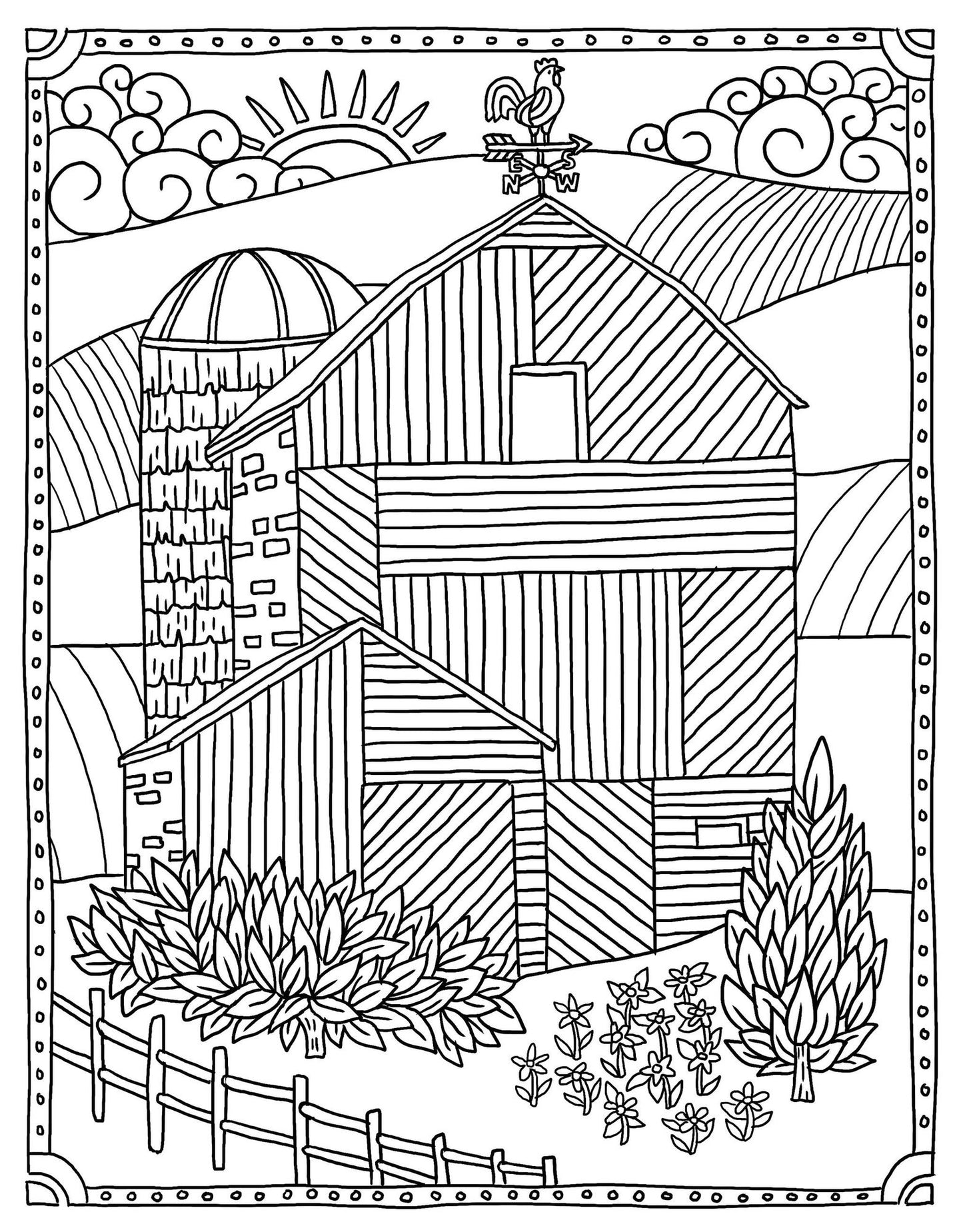 Country Life Coloring Book