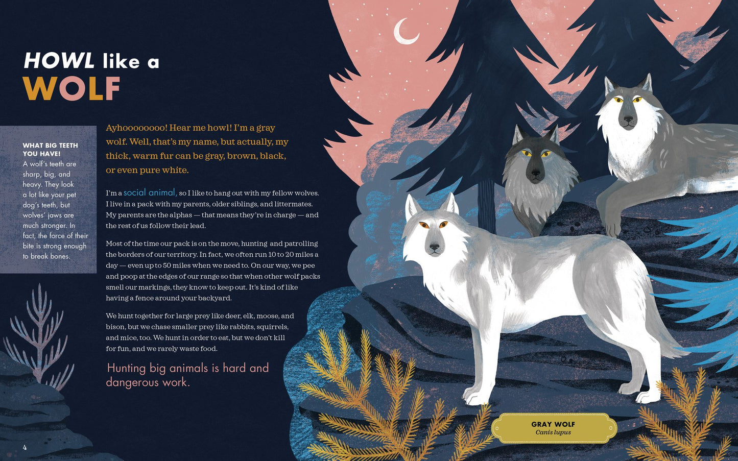 Howl Like a Wolf!: Learn to Think, Move, and Act Like 15 Amazing Animals