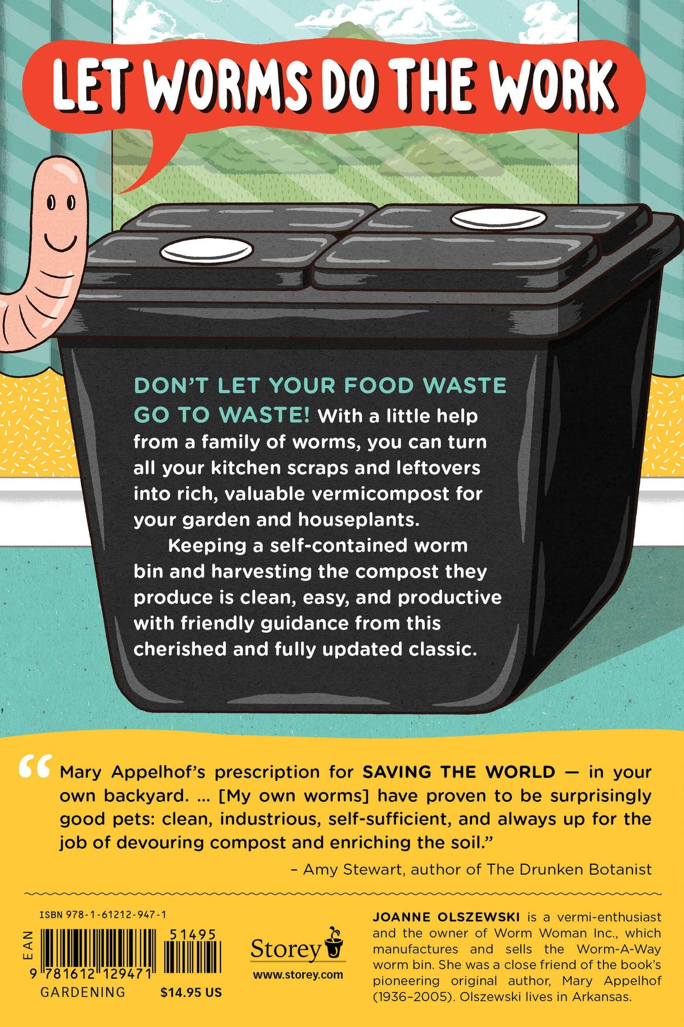 Worms Eat My Garbage, 35th Anniversary Edition: How to Set Up and Maintain a Worm Composting System: Compost Food Waste, Produce Fertilizer for Houseplants and Garden, and Educate Your Kids and Family