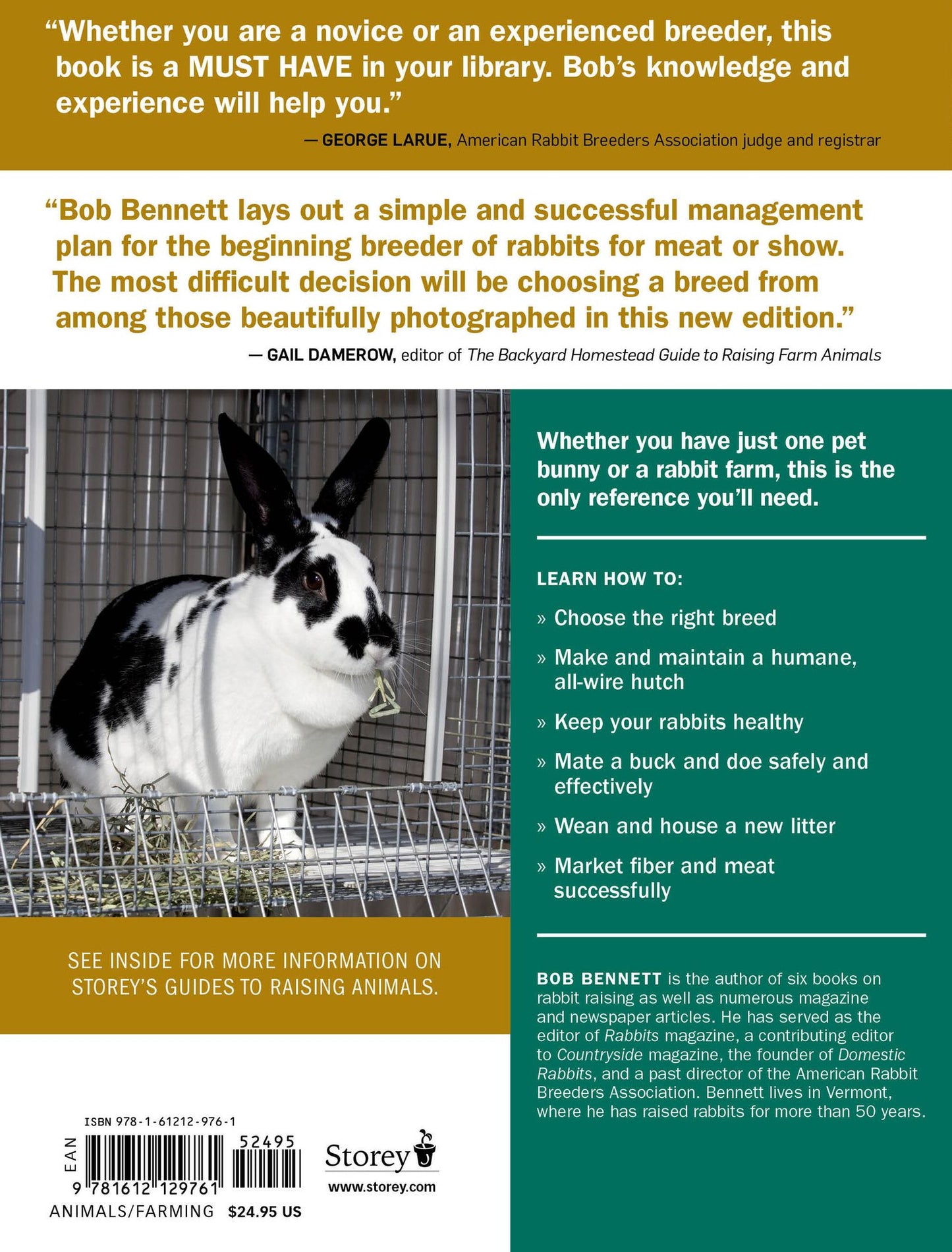 Storey's Guide to Raising Rabbits, 5th Edition: Breeds, Care, Housing