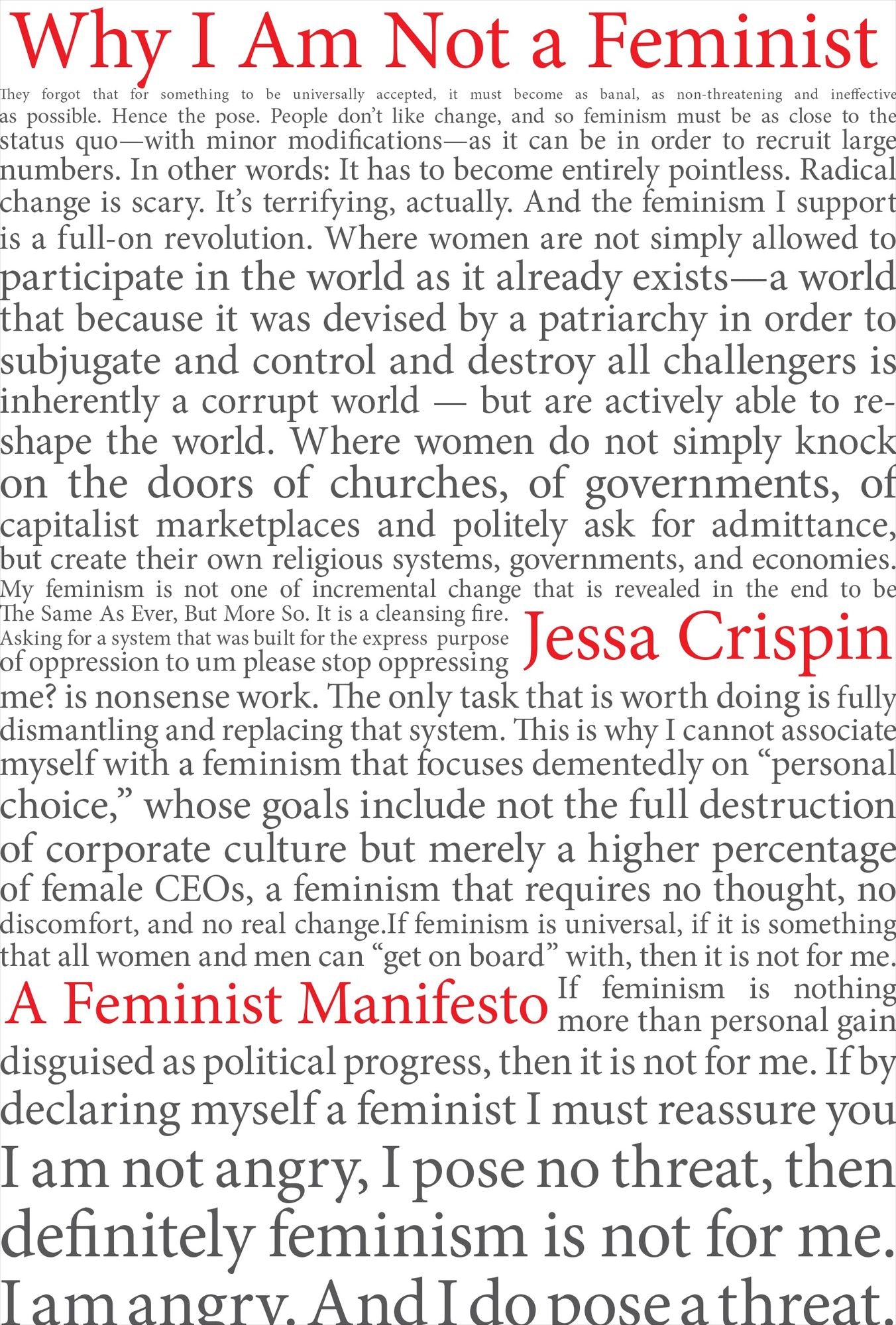 Why I Am Not a Feminist: A Feminist Manifesto