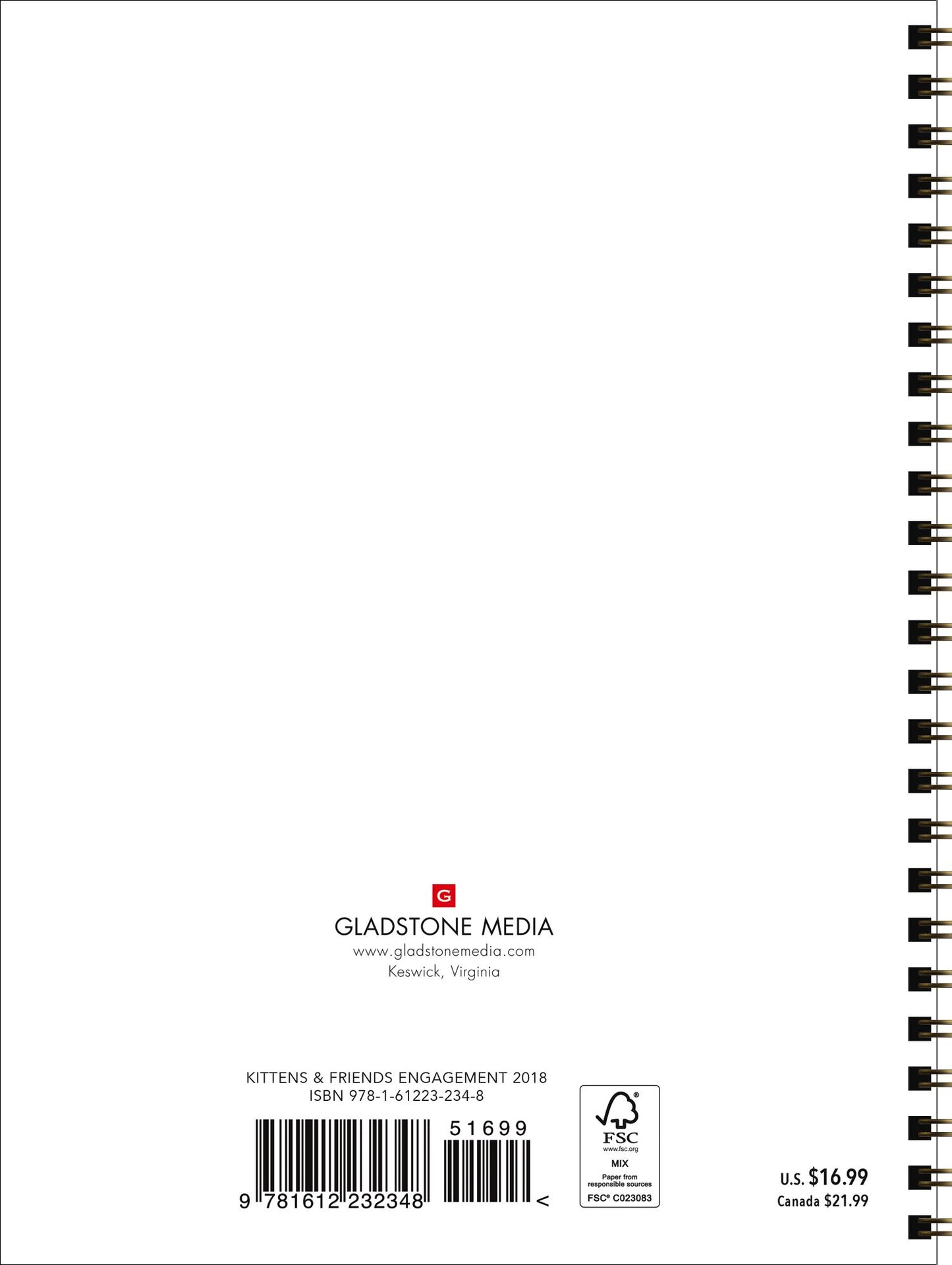 2018 Kittens & Friends Engagement Planner