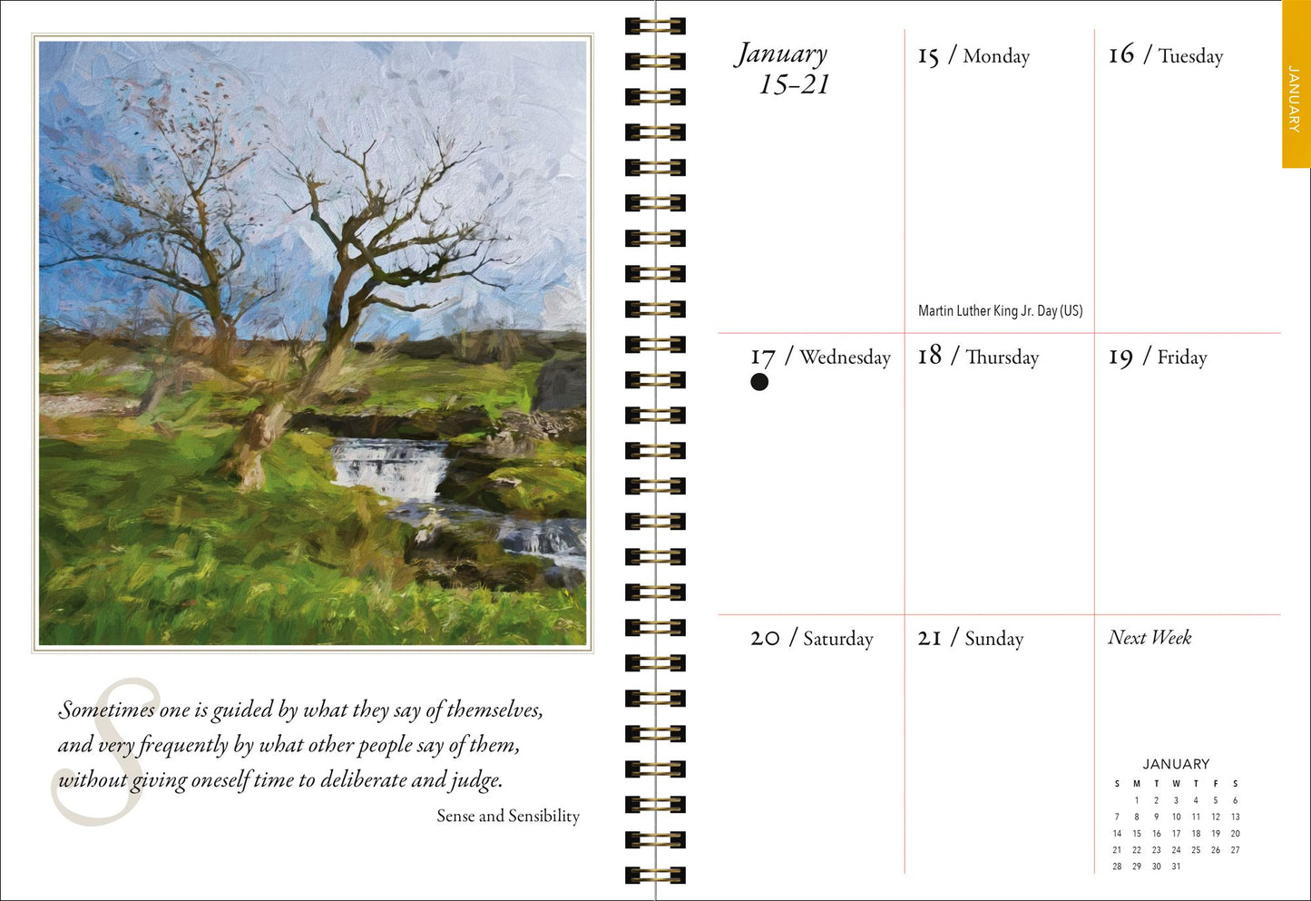2018 Jane Austen Engagement Planner